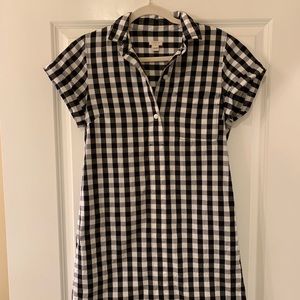 JCrew Shortsleeve Gingham Dress Size S